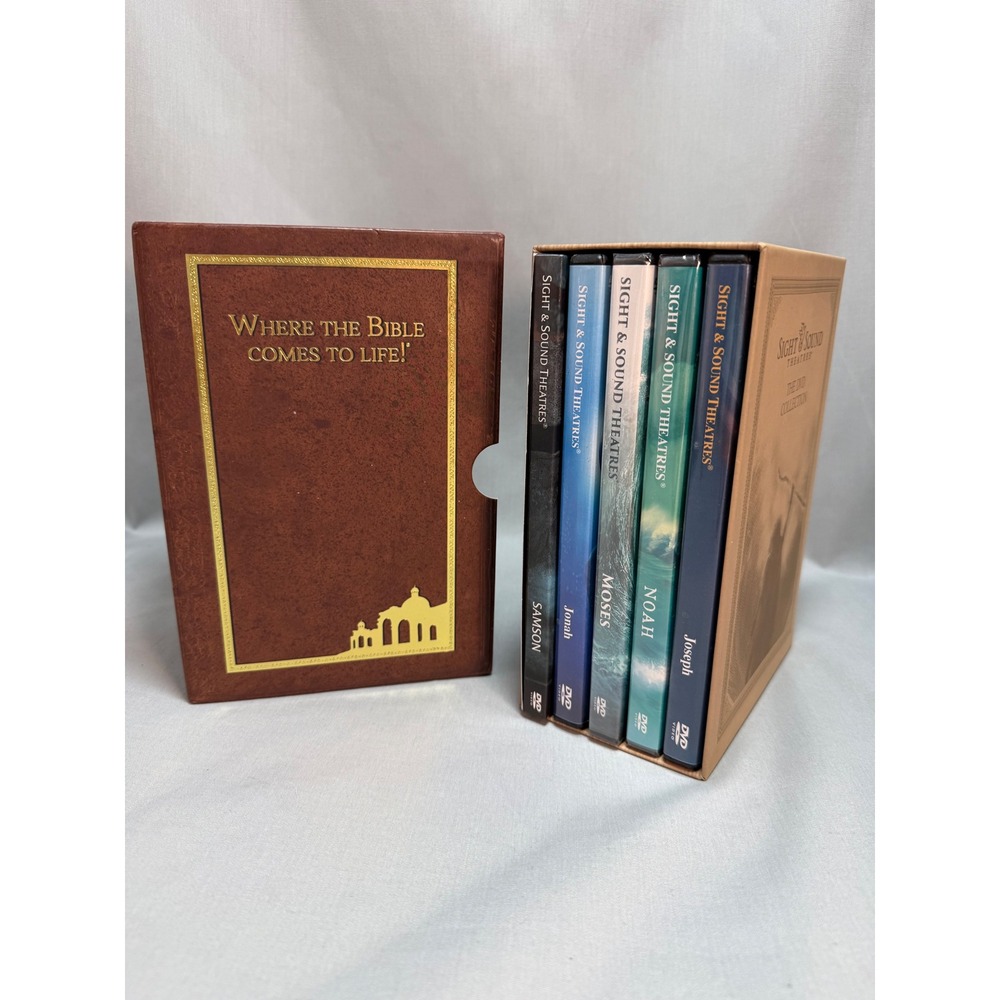 Sight & Sound Theatres DVD Set Biblical Musical Noah Jonah Moses Samson Joseph